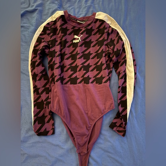 Puma Purple and Black Bodysuit - Picture 1 of 3